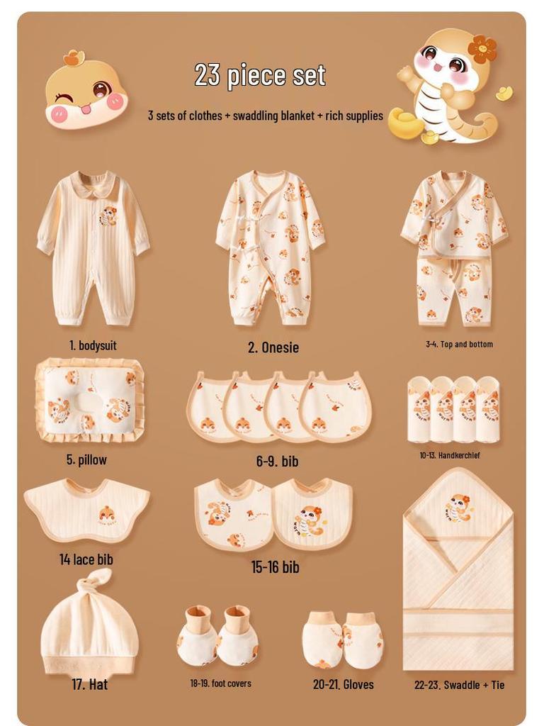 Newborn Baby Clothing Gift Set - Spring/Summer Style with Blanket