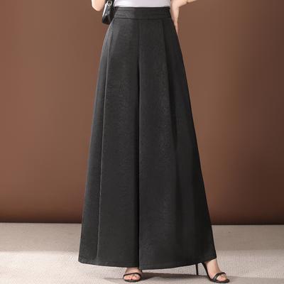 Eleganti Pantaloni Estivi a Gamba Larga Moda Donna Casual Vita Alta Pantaloni Lunghi Abbigliamento Vintage