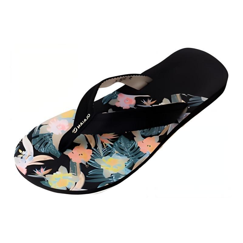 

DECATHLON 520 Versatile Comfortable Surfing Rubber Sole Flip Flops Women s Black 41/42 чёрный
