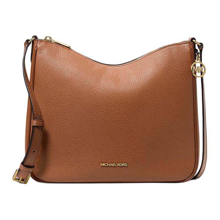 

Michael Kors Logo Design Pebble Leather Crossbody Bag Medium Women bags Brown 35S6G5ZM2L-LUGGAGE Basic Set (Bag)