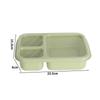 Portable Wheat Straw Bento Box: Insulated, Multi-Compartment, Japanese-Style, Microwave Safe for Office Workers & Students