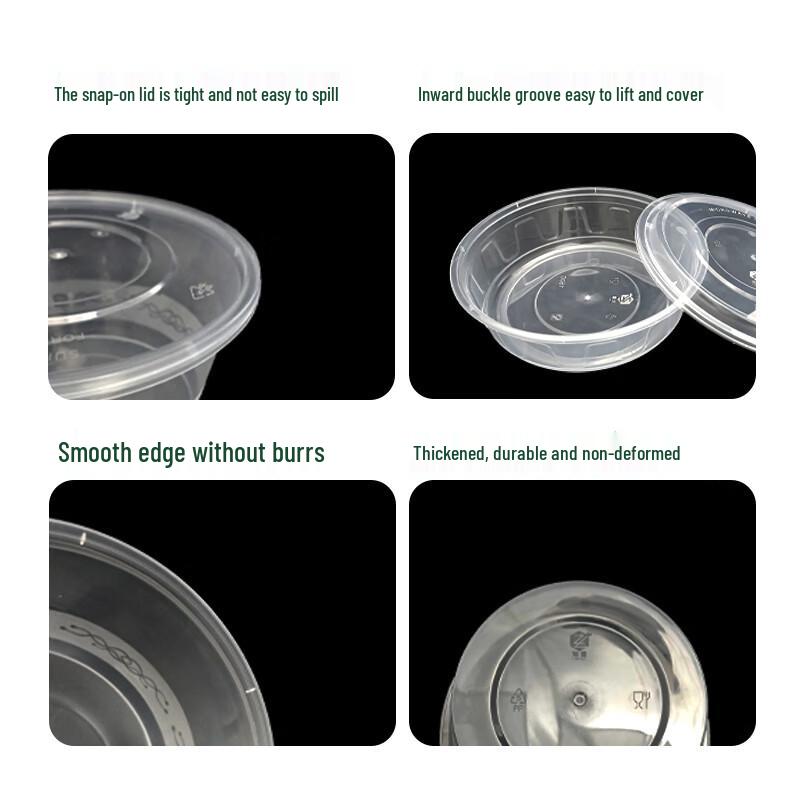 ZL 450ml Round Disposable Microwaveable Food Container