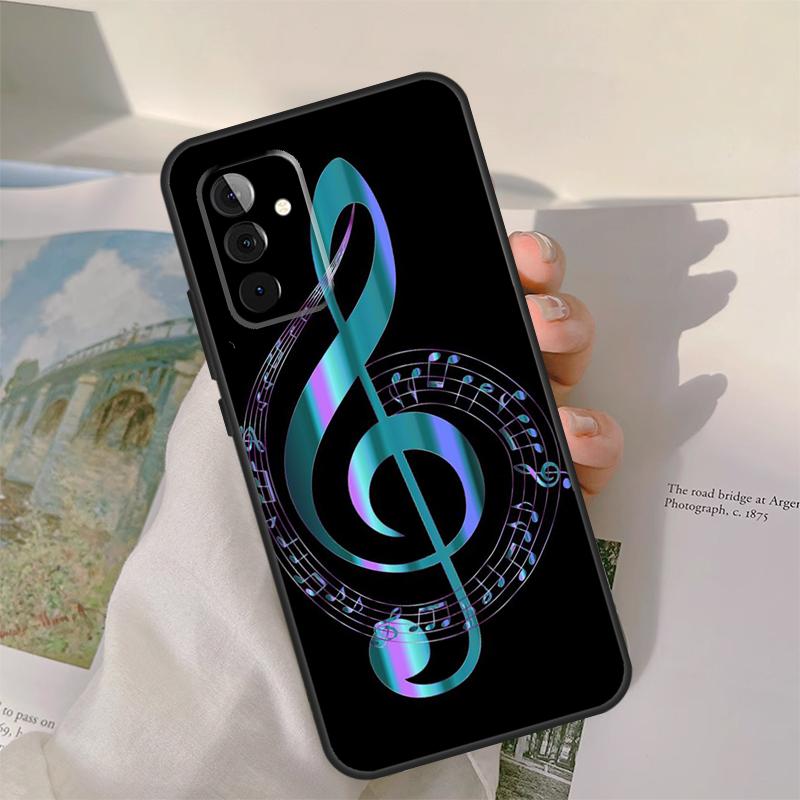 Musical Music Note Case For Samsung Galaxy A55 A35 A15 A32 A12 A22 A52 A06 A54 A34 A14 A56 A36 A26 A16 A13 A53