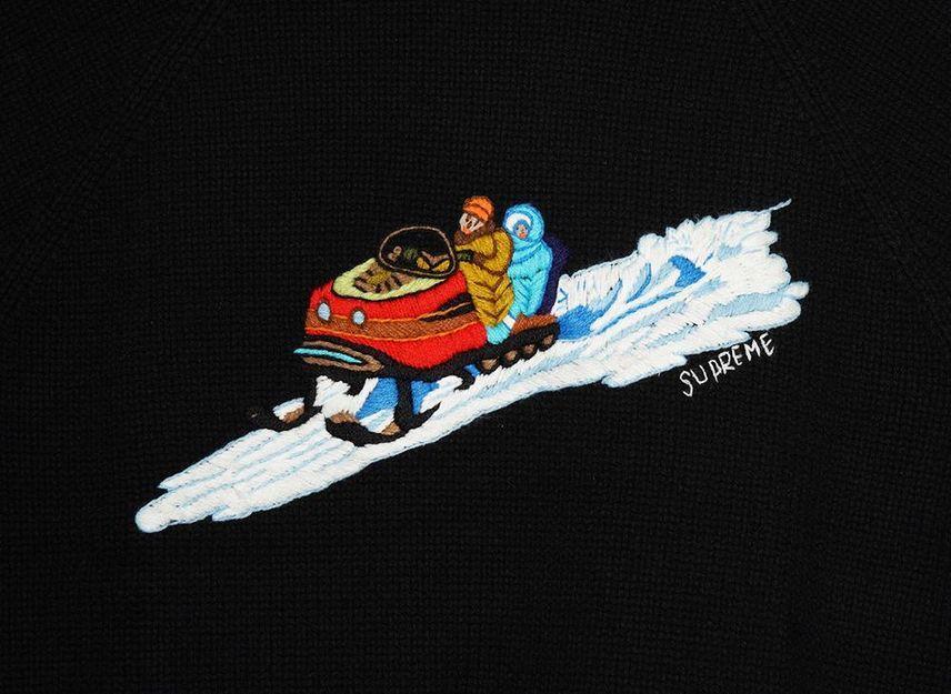 Supreme Snowmobile Sweater Black