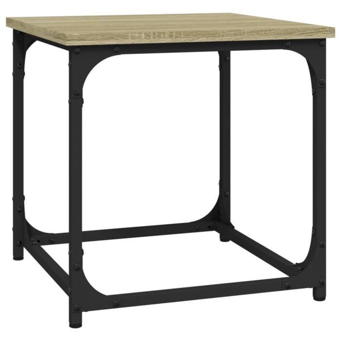 823288 vidaXL Table d'appoint Chêne sonoma 40x40x40 cm Bois d'ingénierie