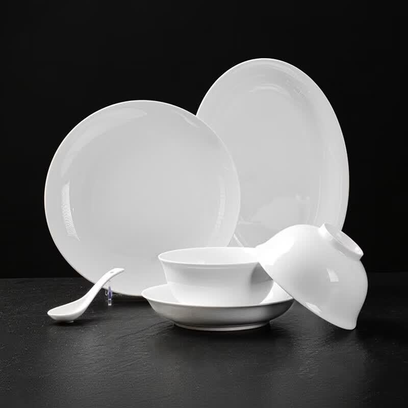 Jingdezhen Porcelain Winter Blessing Rice Bowl Set