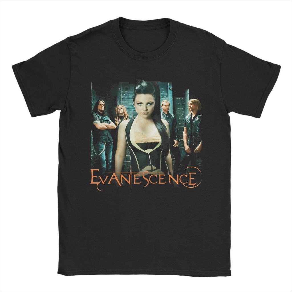Unisex Unisexs Tshirt Evanescences Rock Funny Cotton Tee Shirt Short Sleeve Music T Shirt Crew Neck Clothes Birthday Gift