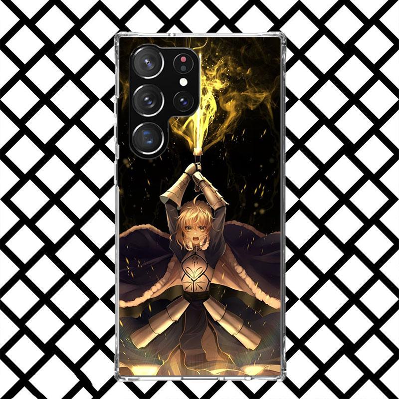 Fate Zero Stay Night Saber Phone Case for Samsung Galaxy S26 S25 Edge S24 S23 Ultra S22 Plus S21 FE S20 + Soft Cover Print Funda
