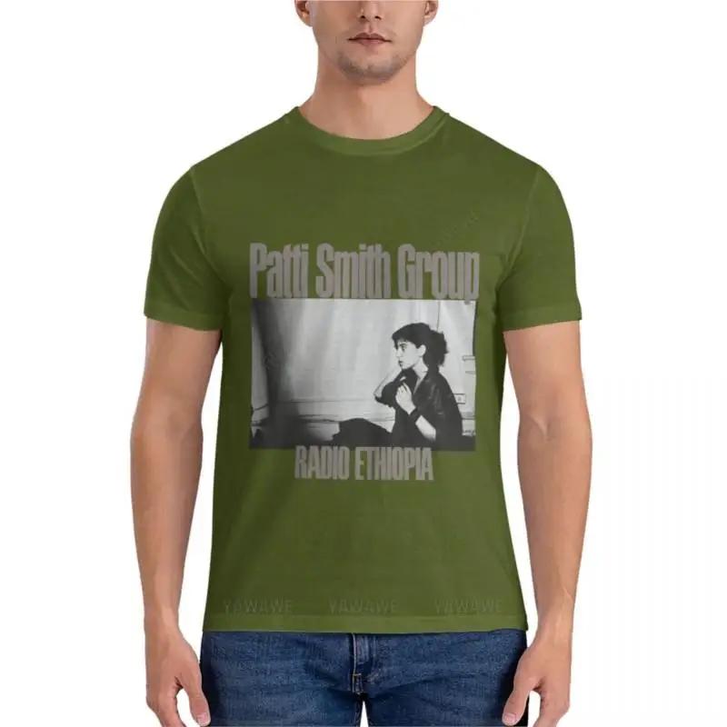 Patti Smith Group, Radio Ethiopia Klassisches T-Shirt Herren T-Shirt Kurzarm-Tee Herrenbekleidungsmarke T-Shirt Herren Baumwoll-T-Shirt XL brown