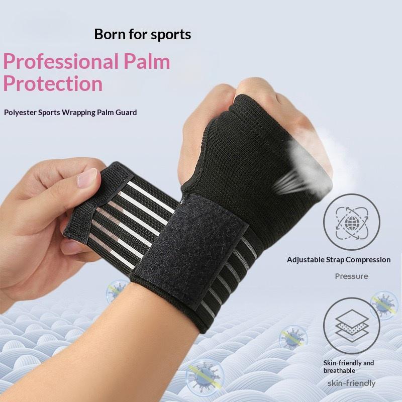 1Pcs Universal Wrist Support Sports Bandage Gloves Adjustable Wrist Brace Fitness Sports Anti- Anti-Wear Gloves