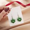 Frohe Weihnachten Harz Pailletten Glühbirne Weihnachts-Ohrringe für Damen Schneeflocke Stern Kugel Hängeohrring Neujahrsfest Schmuck Geschenk