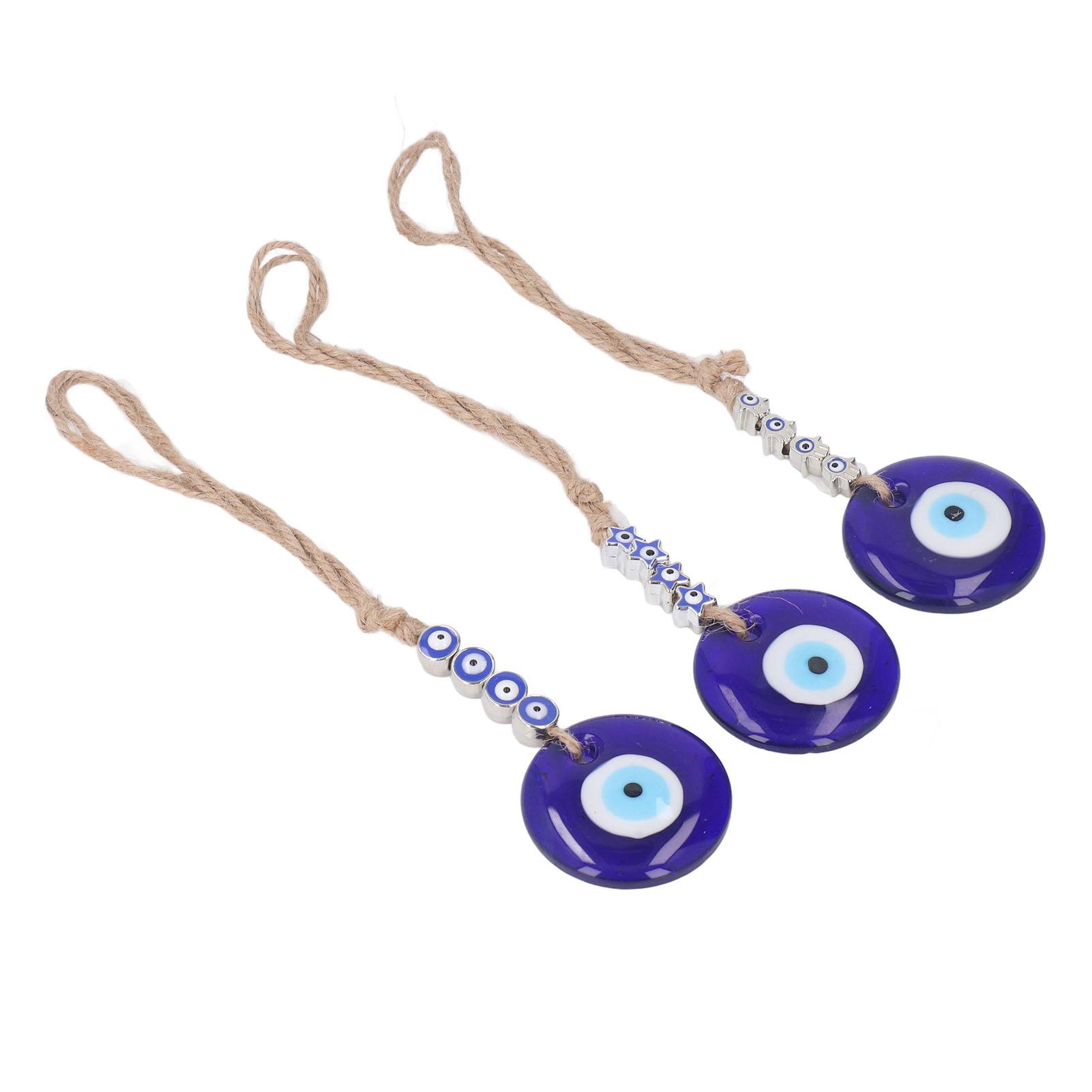 

Eye Car Hanging Ornament Blue Glass Eye Car Rear View Mirror Hanging Pendant Ornament Car Interior Decoration for Car