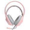 AJAZZ Over-Ear Hörlurar 7.1 Stereoljud Brusreducering Trådbundet Headset med USB-gränssnitt(Rosa )
