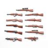 Military Building Blocks Accessories Soldier Figures Weapons Box Rifle Submachine Gun AKM Shield Mini Brick Toy K003 Gift