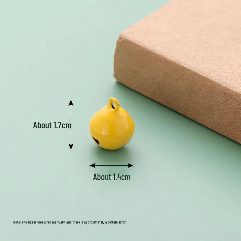 14CM Colorful Small Bell Keychain Pendant - DIY Pet and Christmas Decoration