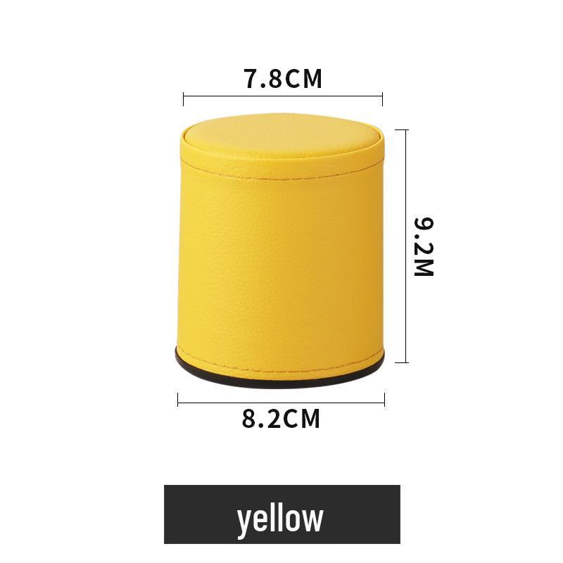 Lychee Pattern Leather Dice Shaker Cup with Color Dice, KTV Bar Style