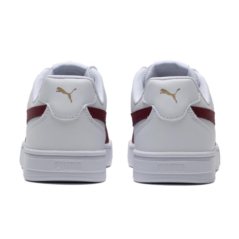 Puma Caven Wygodne Wszechstronne Trampki Niskie Unisex Białe Czerwone 380810-47
