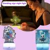 Premium Acrylic Night Lights Collection – Intricate Character-Inspired Designs With Cracked Base, Warm Ambient Glow For Bedrooms, Desks & Shelves,