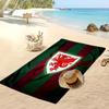 Wales Rugby Aufdruck Strandtuch Weich Tragbar Schnell?Trockenes Handtuch für Pool Sommerurlaub Outdoor Sport