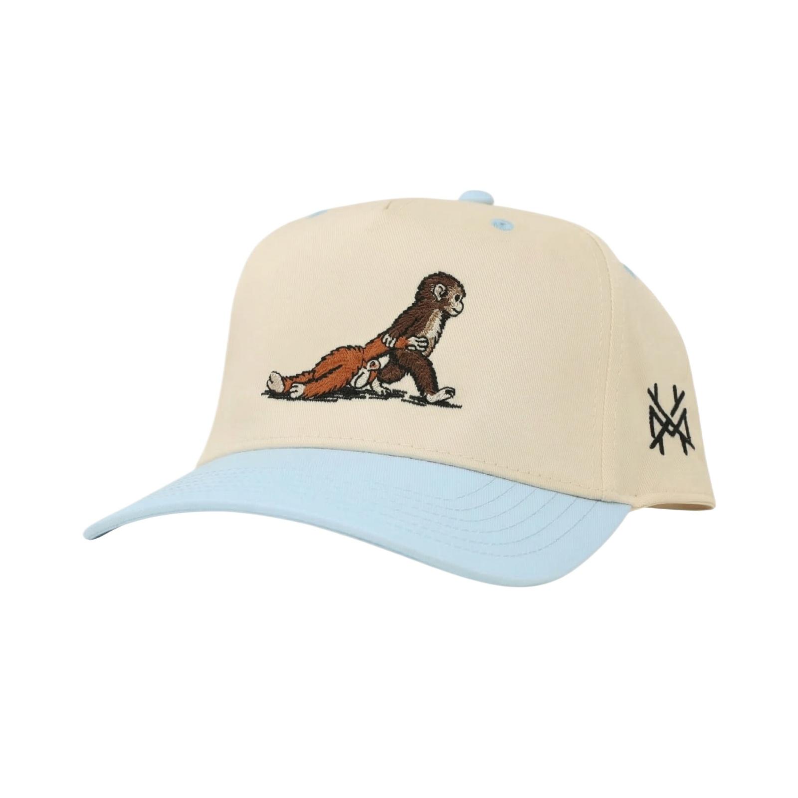 Monkey Hitting Monkey Hat, A Fun And Playful Hat One Size
