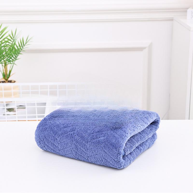 Coral Fleece Wheat Grain Quick Drying Towel for Adults, Simple Face Wash and Shower Towel, Creative Absorbent Gift Towel