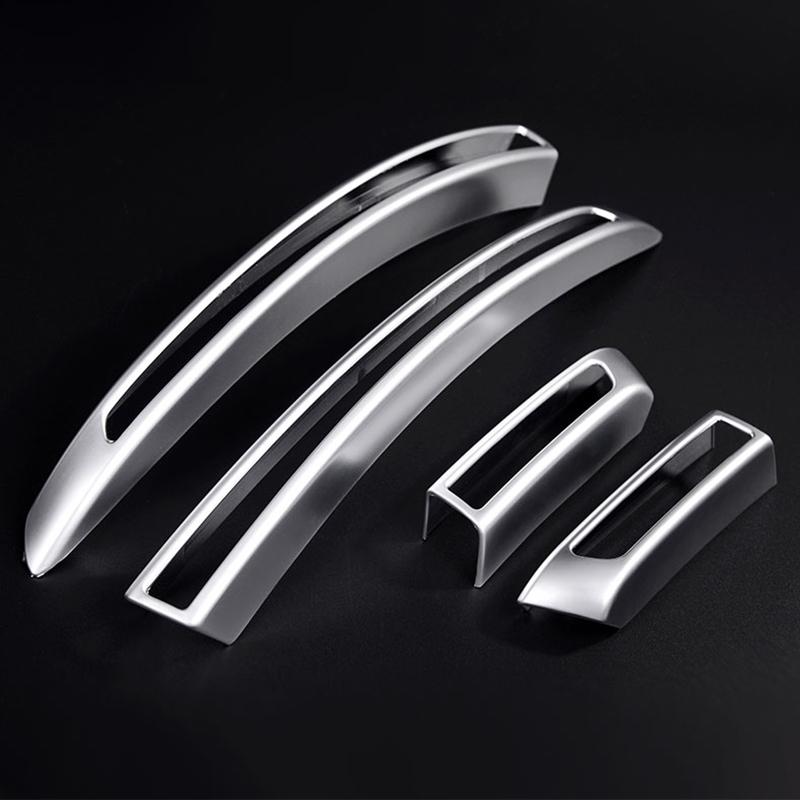 Car Accessories Rear Fog Lamp Frame Foglight Bumper Decoration Cover Trim Strips For Porsche Macan 2014-2017 Interior Stickers