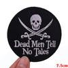 Horror Skull Patch Punk /Letter Embroidered Sew Patch Jackets Backpack Diy Iron On Patches For Clothing Ironing /Stickers 