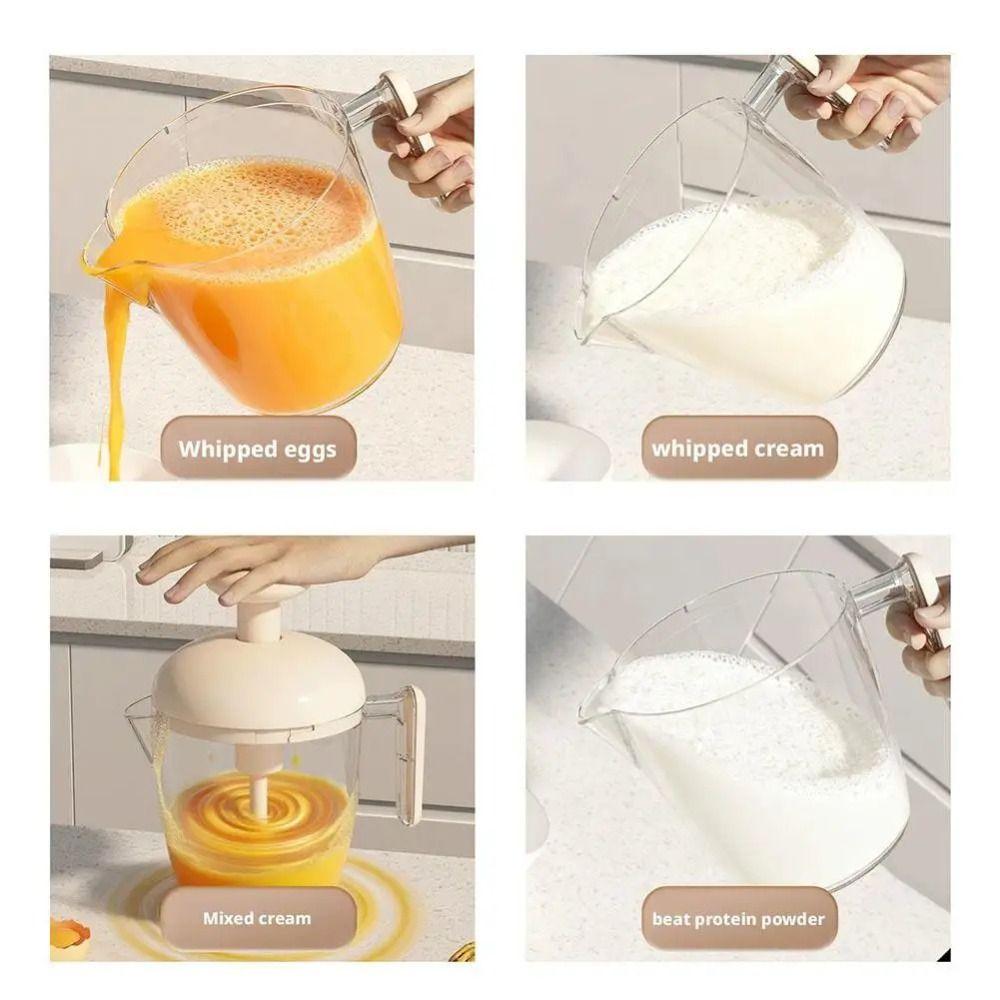 Kreativer Eierschlagbecher Auslaufsicherer Flüssigmixer Bequemer Sahneschlagbecher Tägliches Kochen