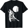 Wolf Howling Moon Forest Nature Wildlife T-Shirt
