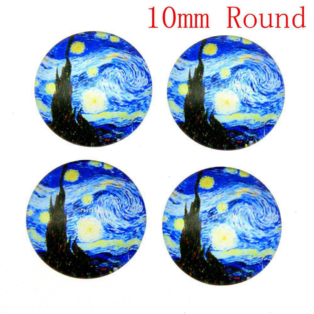 Flat Back Glass Cabochon Accessories Parts Male Jewelry Bulk Personalized Materials