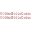 Pink Cat Eye Heart Nail Stickers: Wearable False Nails for a Sweet, Charming Manicure