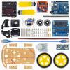 Kit Mașină Inteligentă 4WD și 2WD: Set Mașinuță DIY Urmăritoare de Linie/Bluetooth