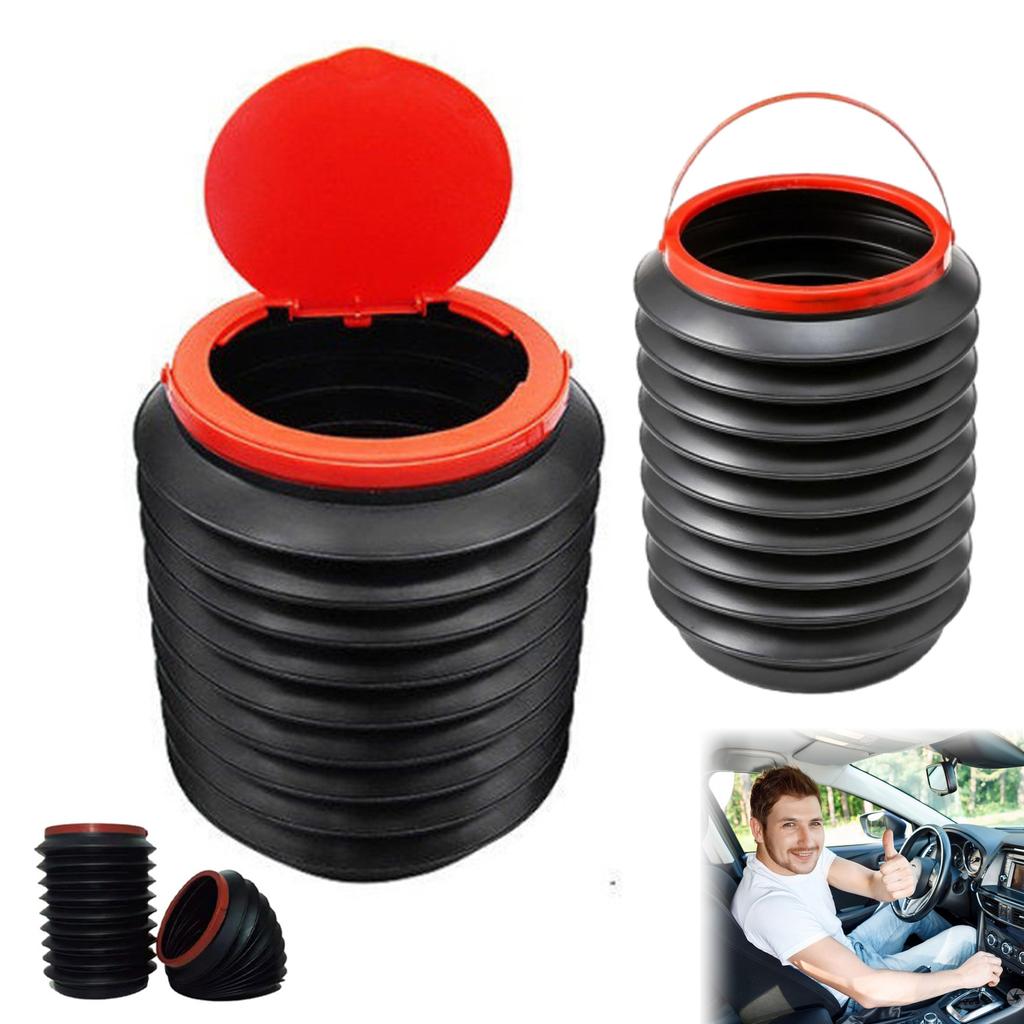 Car Trash Can Foldable Mini Garbage Bin Magic Storage Bucket for Vehicle Portable Retractable Umbrella Holder