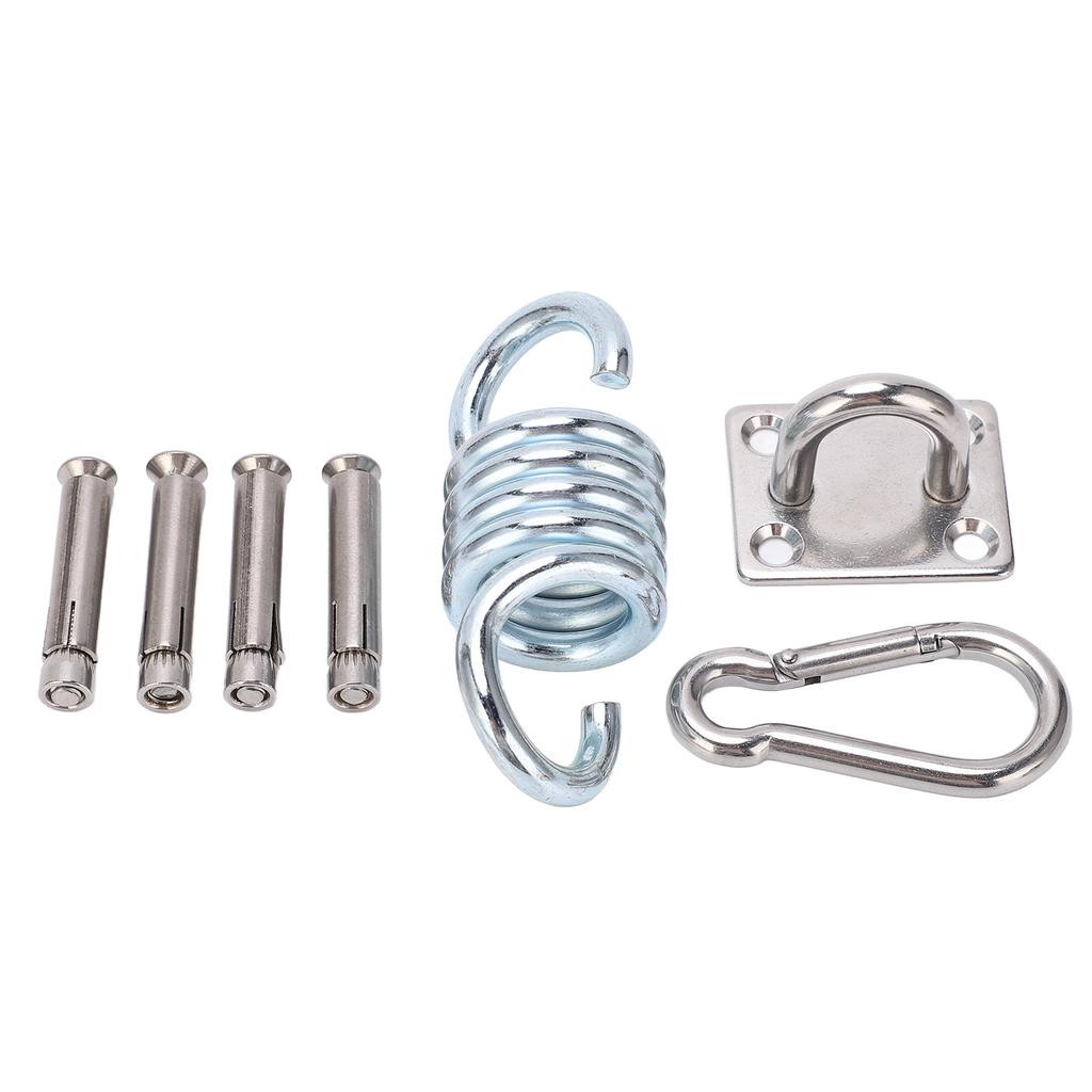 Suspension Bracket Hammock Mount with Square Door Buckle Spring Steel Expansion Screw Carabiner