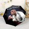 Mbappe Personalized Name Umbrella Compact Travel Automatic Umbrella with 8-Rib Foldable Design for Outdoor Daily Use Elegant Birthday/Christmas Gift