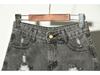 Plus Size Women's Ripped Denim Shorts - Trendy Summer Loose Fit for 200 Jin