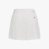 FAIRLIAR GOLF Crochet Flare Pleated Skirt (White)