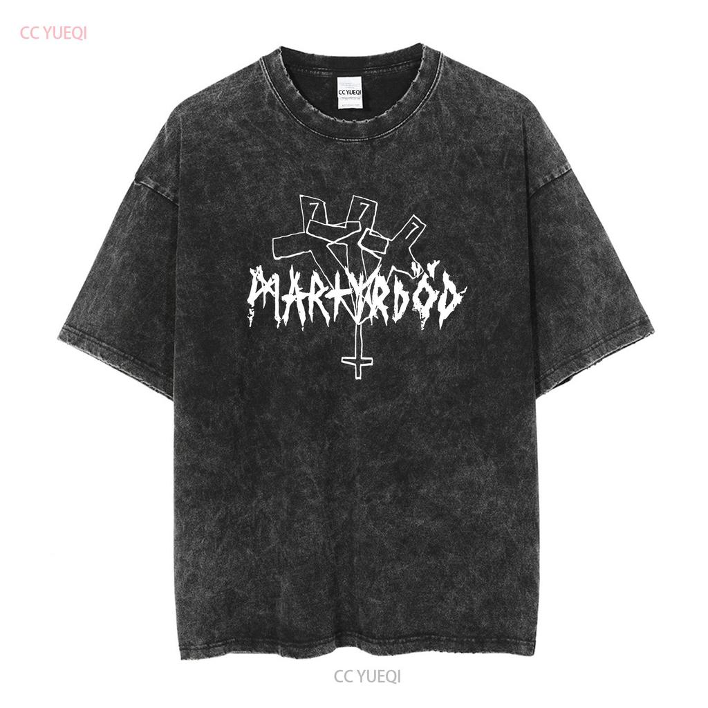 MARTYRDOD Kors T Shirt Vintage Washed Soft Slightly Designer Clothes Versatile Streetwear Top For Everyday Wear Casual Unisex