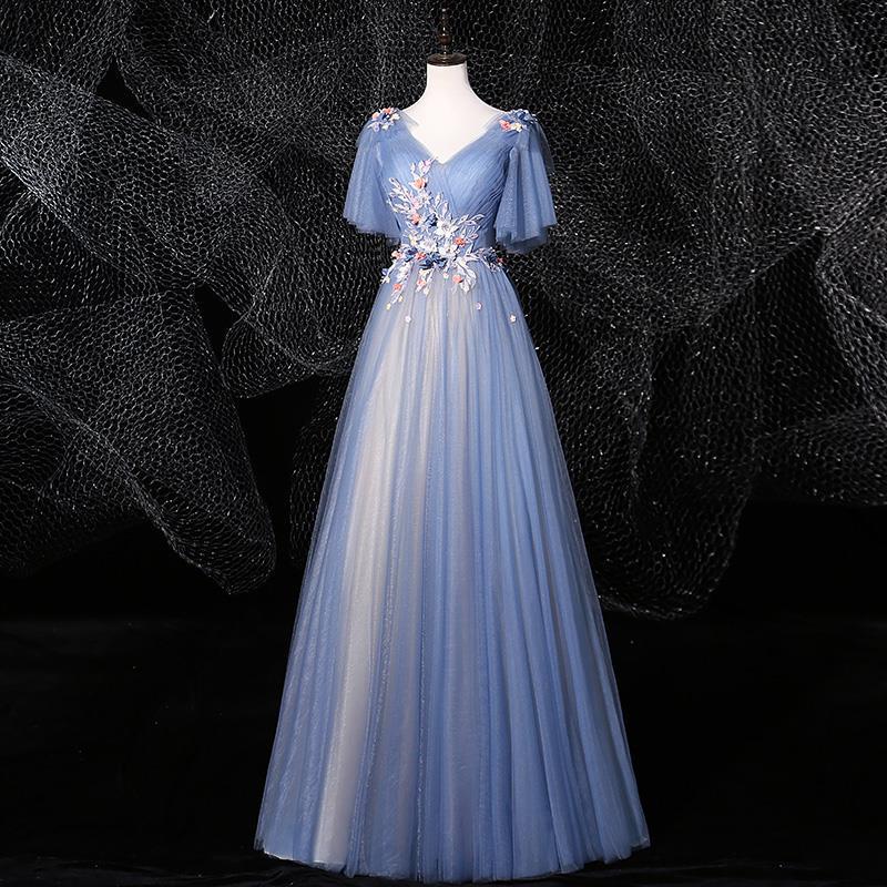 Women's A-line Ball Gown for Vocal Performances - Elegant Stage Hosting Costume