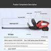 Rechargeable Lithium-Ion Multifunctional Electric Hedge and Tea Pruning Trimmer