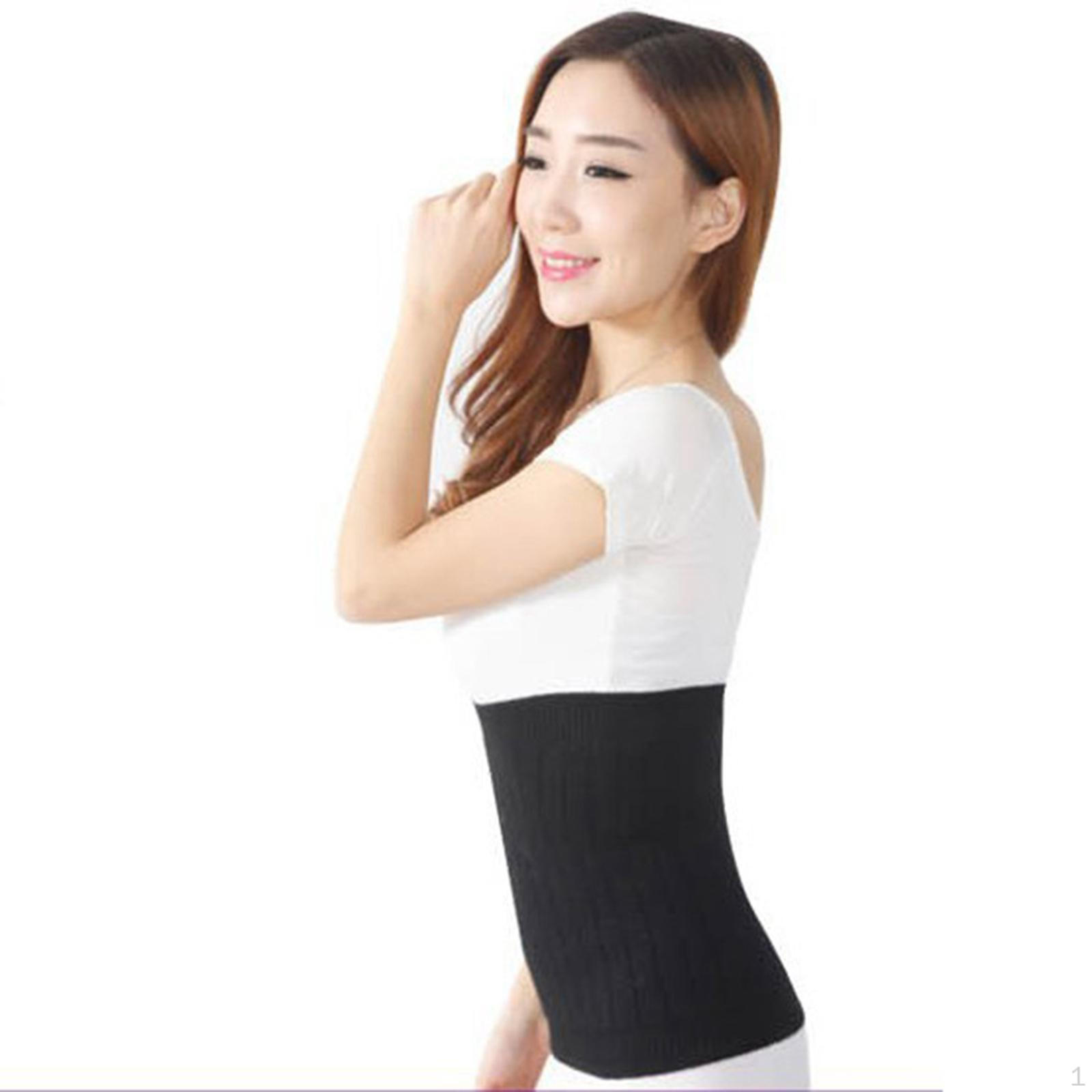 

Cashmere Waist Belts Warmer Support Comfortable Cold Stomach Sport чёрный