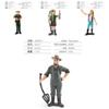 Simulated Diver Veterinarian Farmer Worker Postal Worker Toy Model Ornament For Collectors And Play