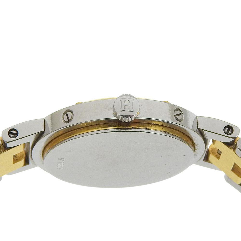 HERMES Clipper Watches WhiteDial Stainless Steel Quartz Analog display Women Used