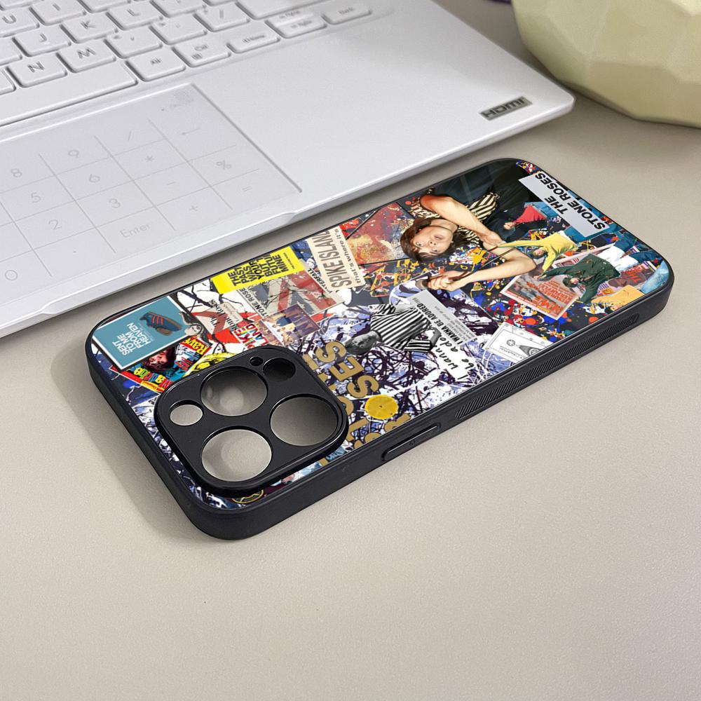 Band The Stone Roses Phone Case Tempered Glass For IPhone 16 13 14 17 12 15 11 Pro Max Plus Mini XR SE2020 Coque