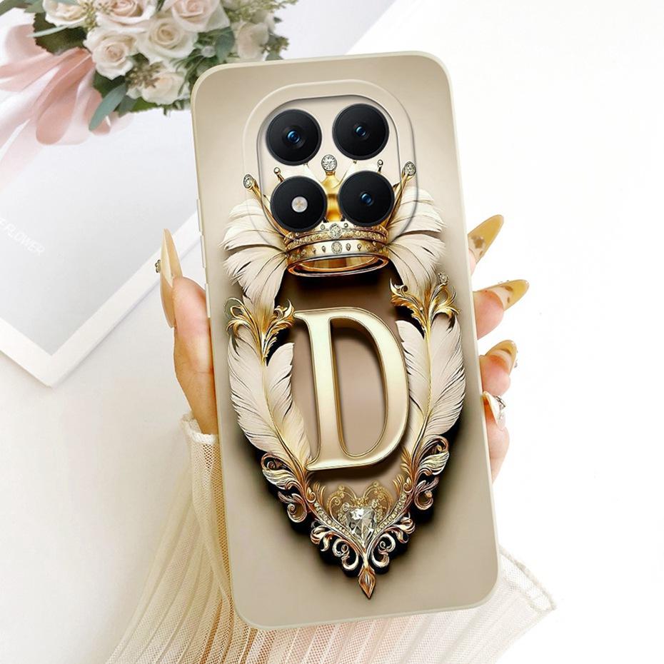 Fashion Crown Letter Phone Case For Xiaomi Redmi Note 15 Pro Plus Soft Silicone Cases For Redmi Note 15 Pro 5G 15Pro+ Bumpers