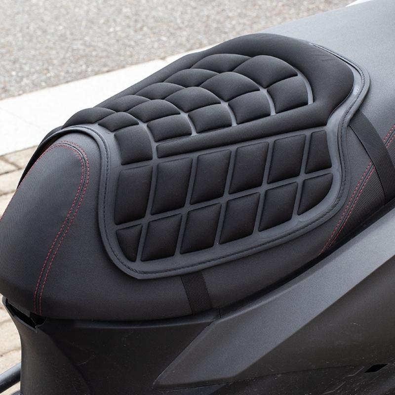 Universelles Motorrad-Sitzkissen mit EVA-Polsterung und atmungsaktivem Stoff, weiches Sitzpolster für Komfort auf Langstreckenfahrten