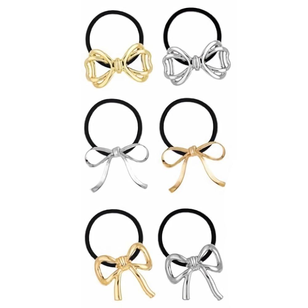 Holder Irregular Shape Metal Hair Cuff Golden Color Geometric Charms Ponytail Holder Silver Metal Elastic Scrunchies Women