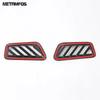 Front Upper Air Condition AC Vent Outlet Cover Trim For Kia Mohave Borrego - 2024 2025 Carbon Fiber Interior Accessories