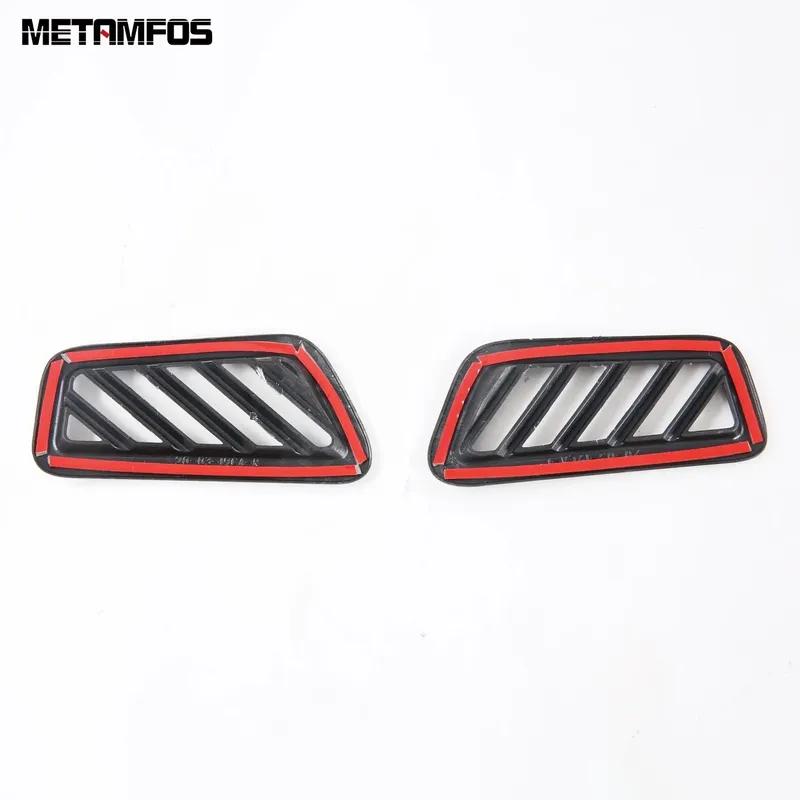 Front Upper Air Condition AC Vent Outlet Cover Trim For Kia Mohave Borrego - 2024 2025 Carbon Fiber Interior Accessories