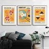 Modern Kitchen Art Canvas Paintings Nordic Japanese Korean Foods Posters Prints Wall Art Pictures for Living Room Decor Cuadros